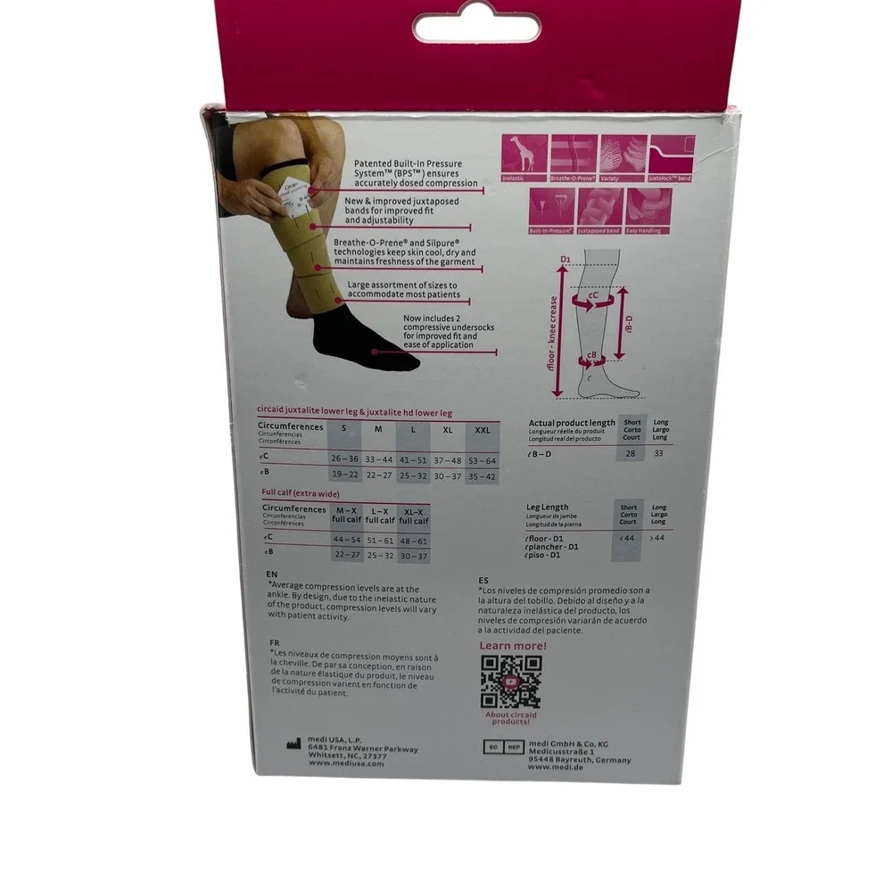 Medi Circaid Juxtalite HD Lower Leg Compression System Large Long 33cm